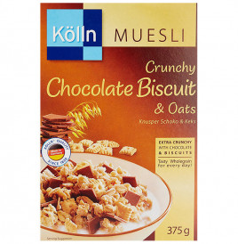 Kolln Muesli Crunchy Chocolate Biscuit & Oats  Box  375 grams